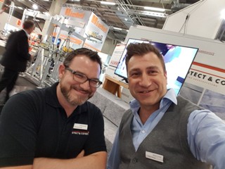 Protect & Cover Messe Stone tec Nürnberg 2018 Staff